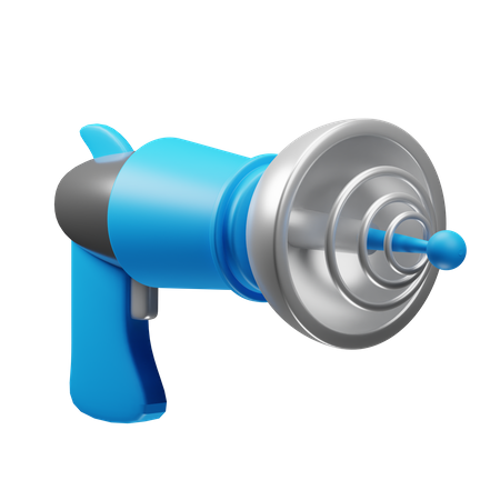 Pistolet spatial  3D Icon