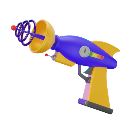 Pistolet spatial  3D Icon