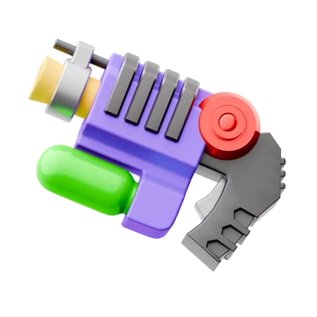 Pistolet VR  3D Icon