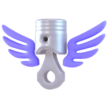 Piston Wings  3D Icon