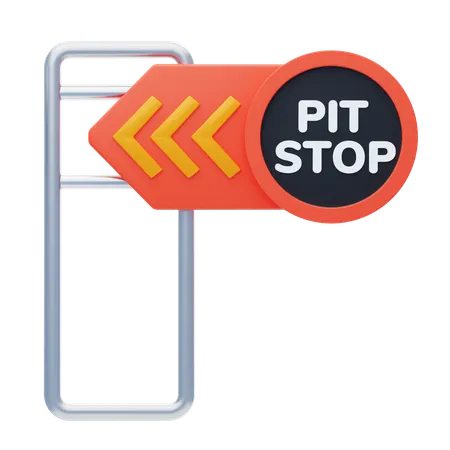 Pit Stop  3D Icon