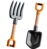 Pitchfork And Shovel