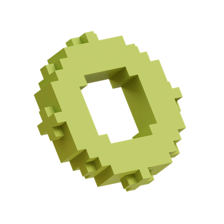 Pixel Circle Cell Fracture  3D Icon