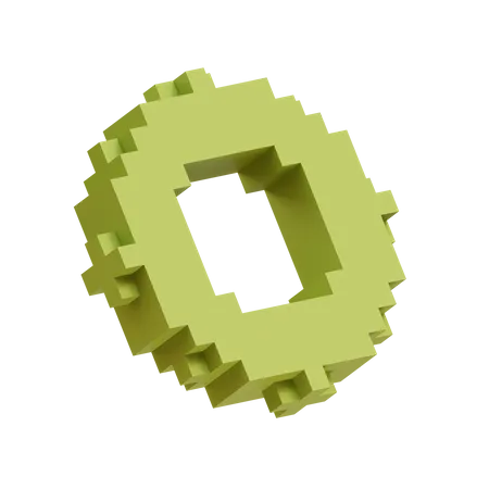 Fratura de célula de círculo de pixel  3D Icon