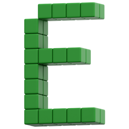 ピクセルe  3D Icon