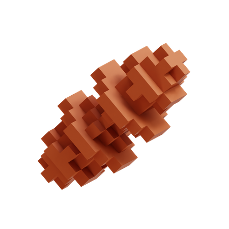 Pixel Rock Cell Fracture  3D Icon