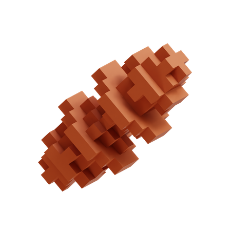 Pixel Rock Cell Fracture  3D Icon