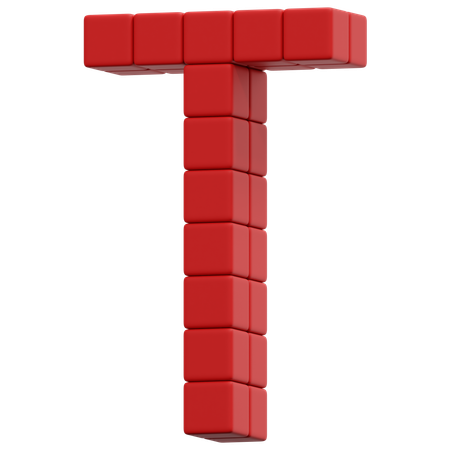 Pixel T  3D Icon