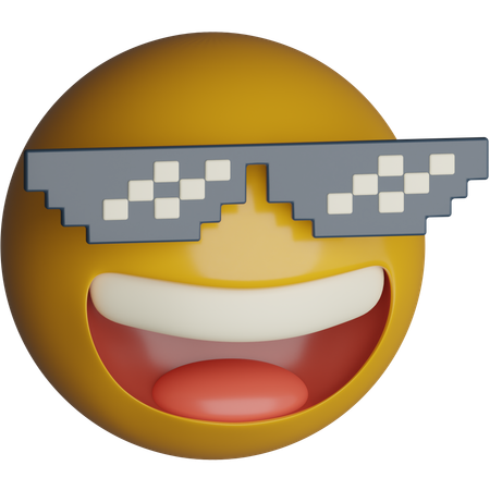 Pixelated Sunglasses  3D Icon