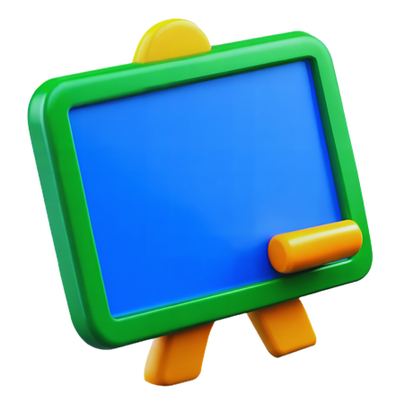 Pizarra  3D Icon