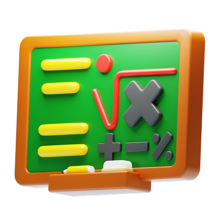 Pizarron  3D Icon