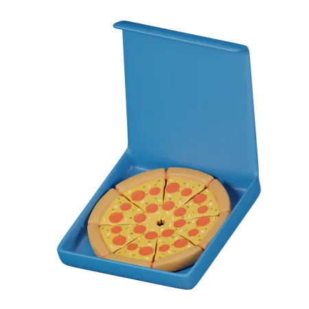 Pizza 3 D Cartoon Icon 3D Icon
