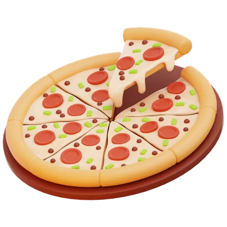 Pizza  3D Icon