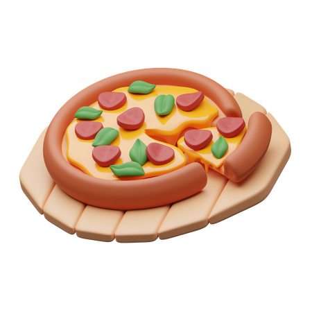 Pizza  3D Icon