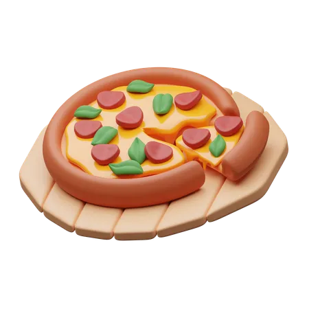 Pizza  3D Icon