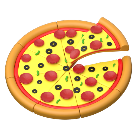 Pizza  3D Icon