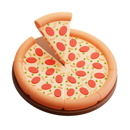 Pizza  3D Icon