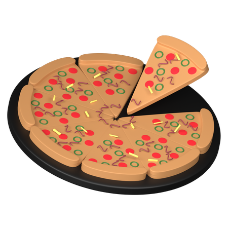 Pizza  3D Icon