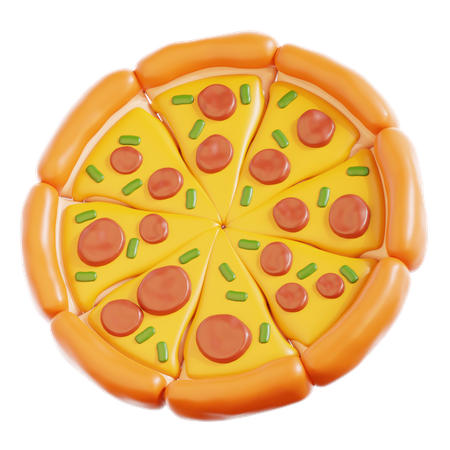 Pizza  3D Icon