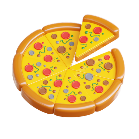 Pizza  3D Icon