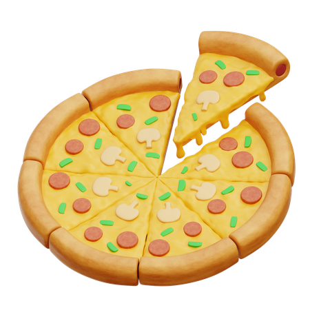 Pizza  3D Icon