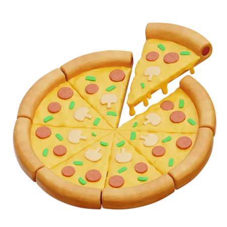 Pizza  3D Icon