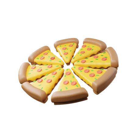 Pizza  3D Icon