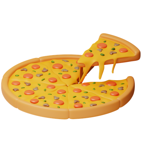 Pizza  3D Icon