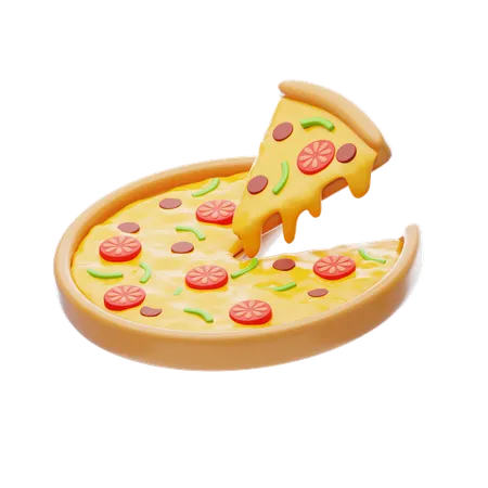 Pizza  3D Icon