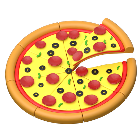 Pizza  3D Icon