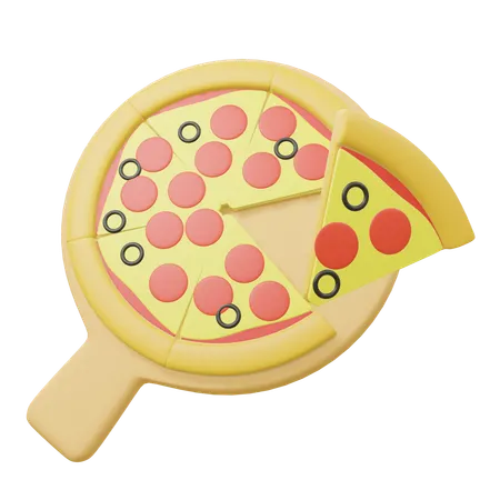 Pizza  3D Icon