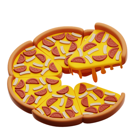 Pizza  3D Icon