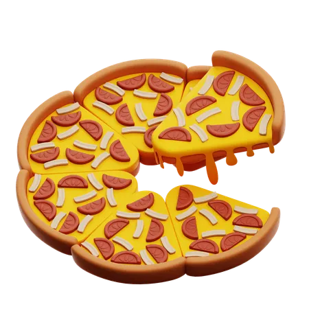 Pizza  3D Icon
