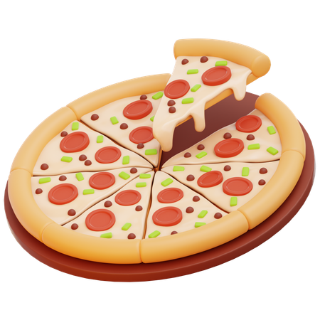 Pizza  3D Icon