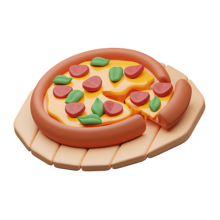 Pizza  3D Icon