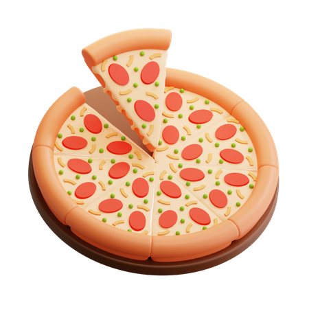 Pizza  3D Icon