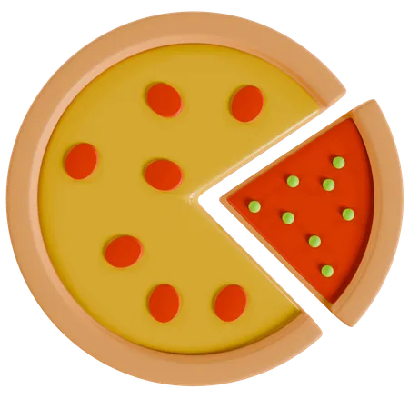 Pizza  3D Icon