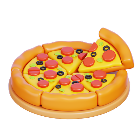 Pizza  3D Icon