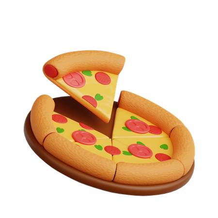 Pizza  3D Icon
