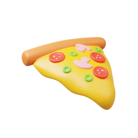 Pizza  3D Illustration