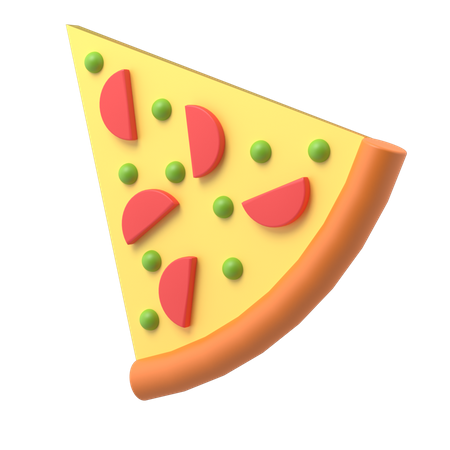 Pizza  3D Illustration