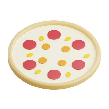 3 D Pizza Icon Illustration With Transparent Background 3D Icon