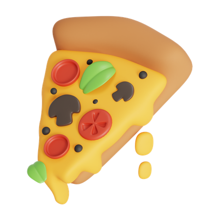 Pizza aux champignons  3D Icon