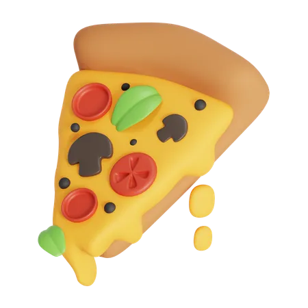 Pizza aux champignons  3D Icon