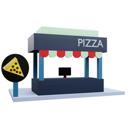 Pizza booth  3D Icon