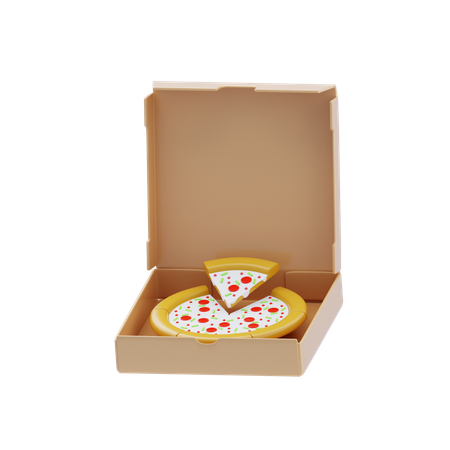 Pizza Box  3D Icon