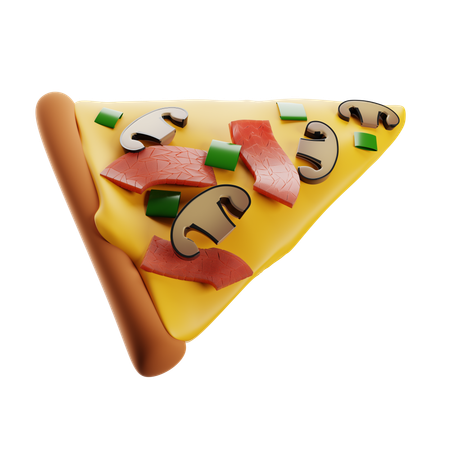 Pizza con jamon  3D Icon