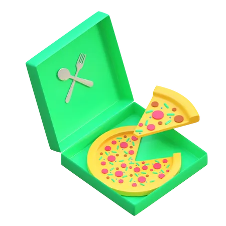 Pizza Delivery Icon Food Delivery 3 D Illustration 3D Icon