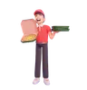 Pizza delivery boy