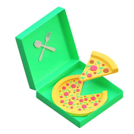 Entrega de pizza  3D Icon